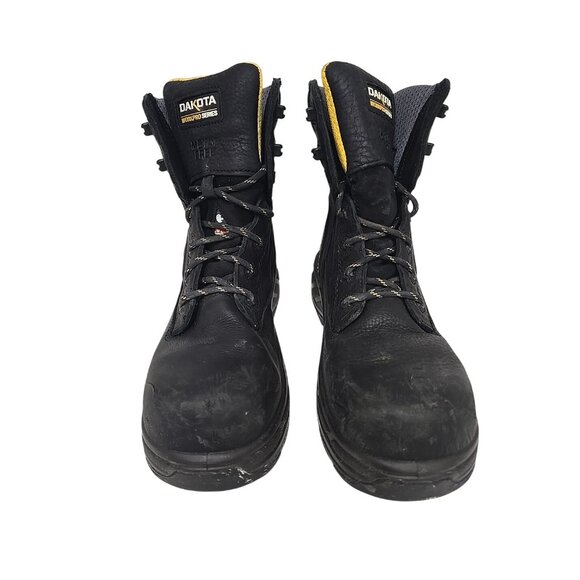 Dakota Men's 8100 8" Composite Toe Insulated Work Boot Black Size 10M - Picture 6 of 9